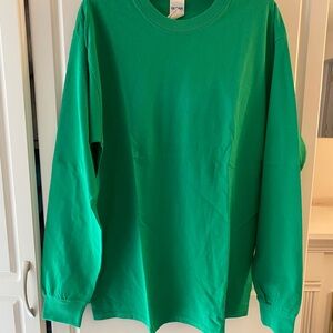 Gildan Bright Green Long Sleeve Tee